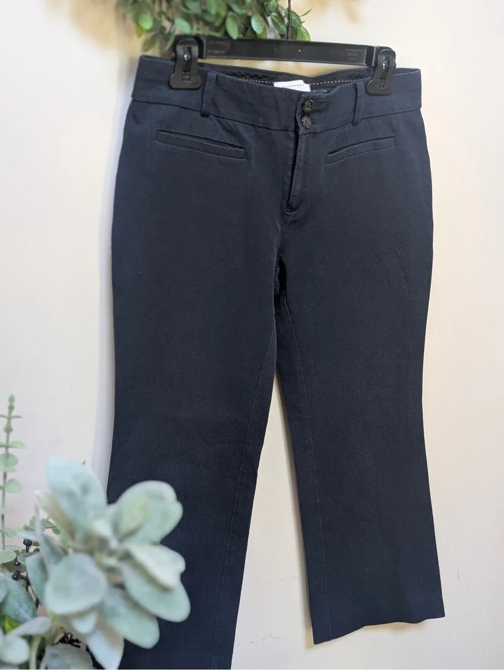 Anthropologie The Essential Flare Black Dress Pants Size 8 US